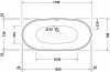 DURAVIT Wanna akrylowa wolnostojąca owalna DuraVato 1700 780 x 690 mm biały | 700571000000000